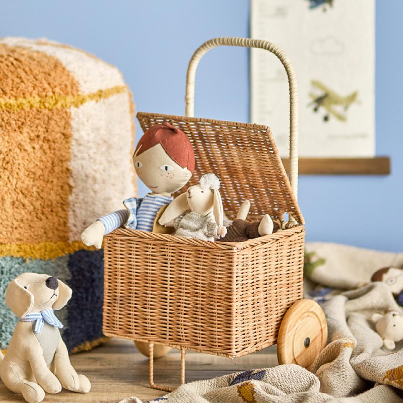 Baby Food With Fiber - Rattan Baby Push Wagon Toy Wooden