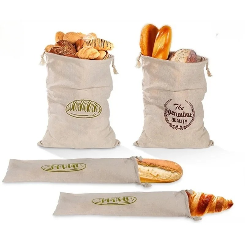 Baby Food Homemade - Large Reusable Baguette Bag Rectangular Bread