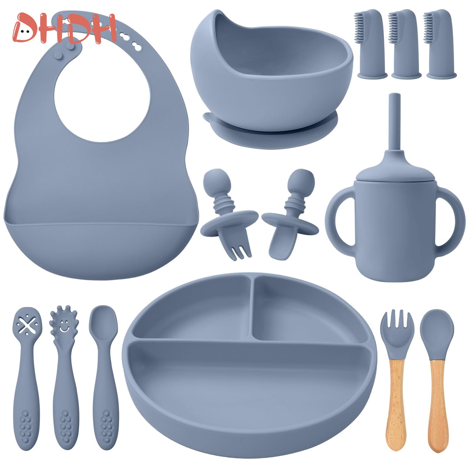 Baby Food Bites - Silicone Baby Feeding Set Tableware Baby