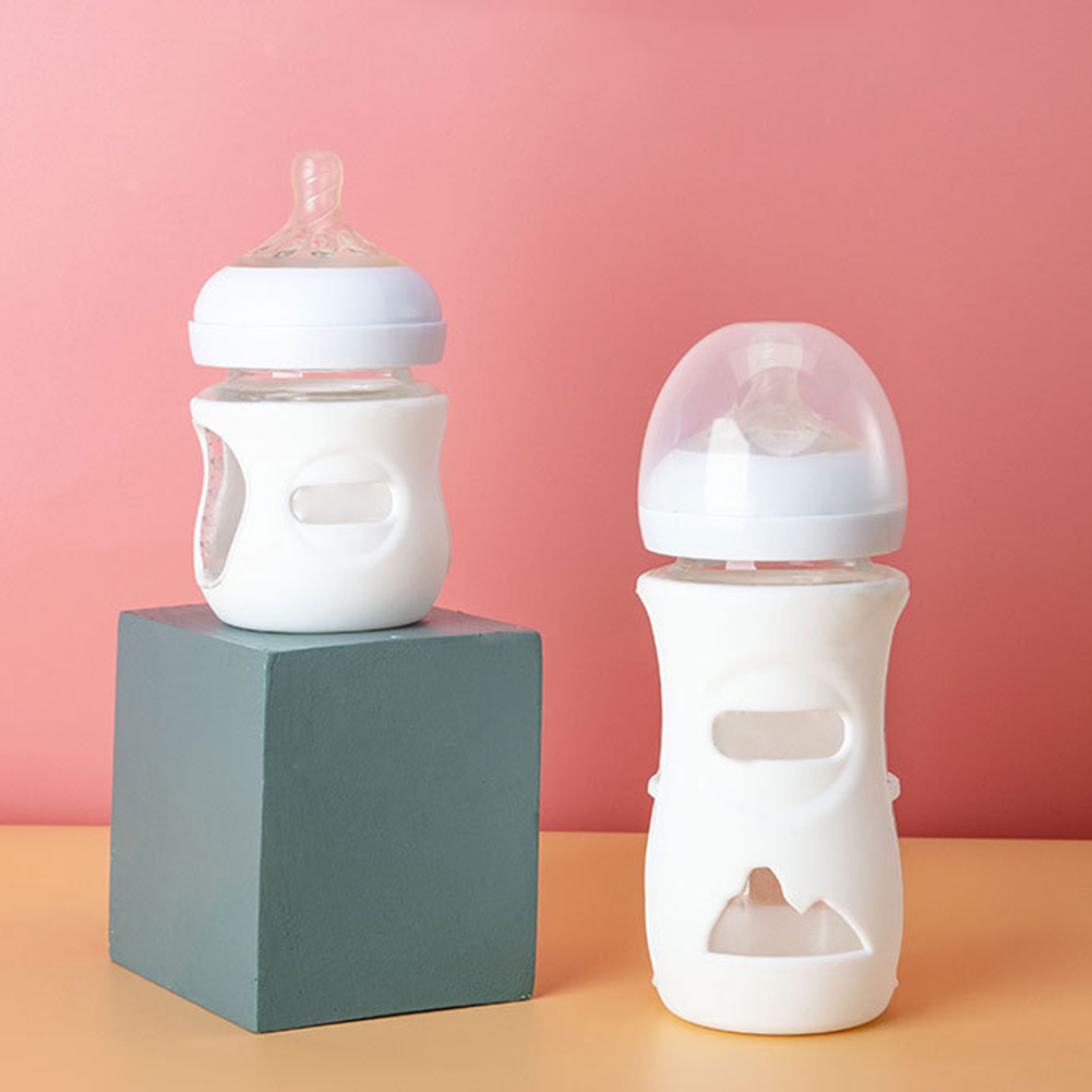 Baby Food Thermos - Baby Feeding Bottle Protective Cover Silicone