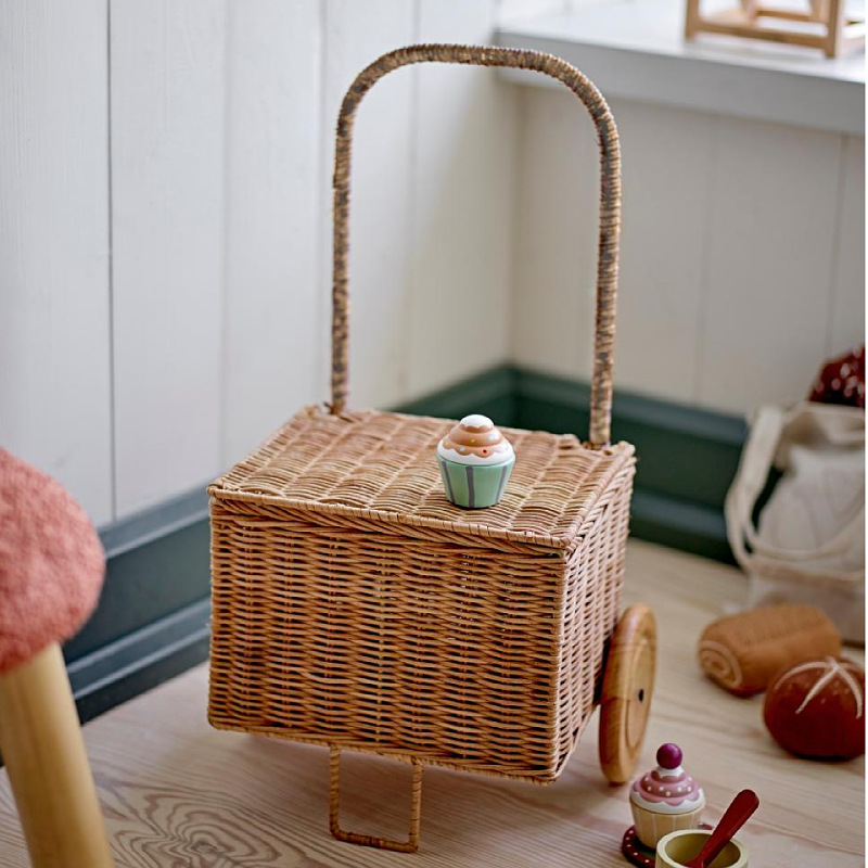 Rattan Baby Push Wagon Toy Woo - Baby Food With Fiber ulasan dan harga