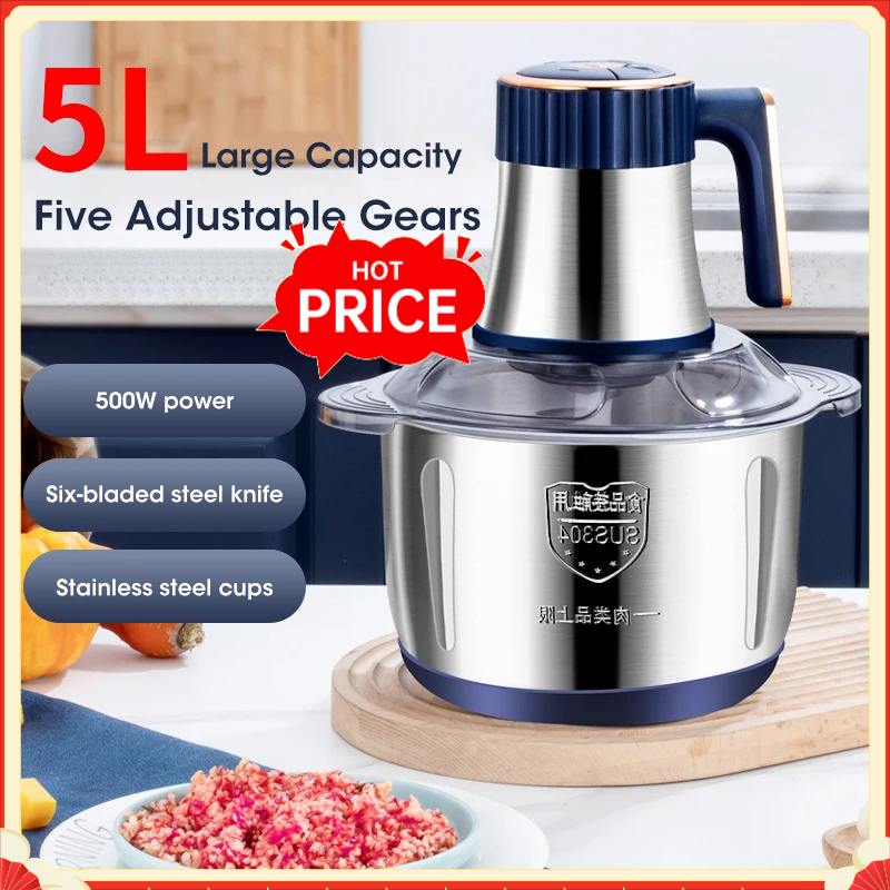 5L Electric Meat Grinders 304  - Baby Food Ingredients ulasan dan harga