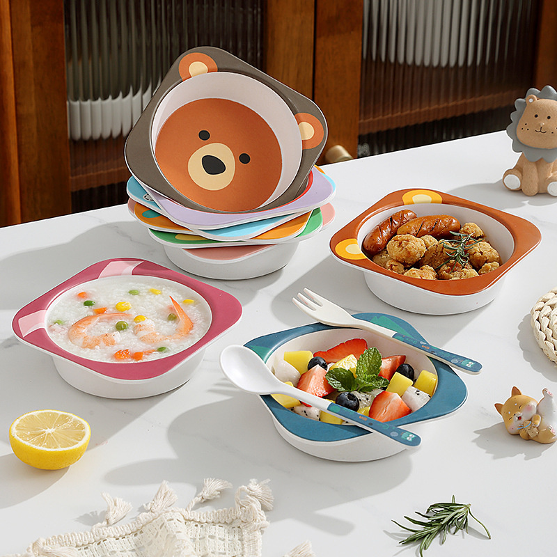 Baby Bowls With Spoon BPA Free - Baby Food With Fiber ulasan dan harga