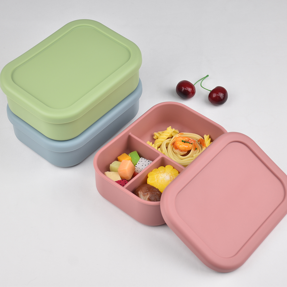 3-Compartment Food Grade Silic - Baby Food Options ulasan dan harga