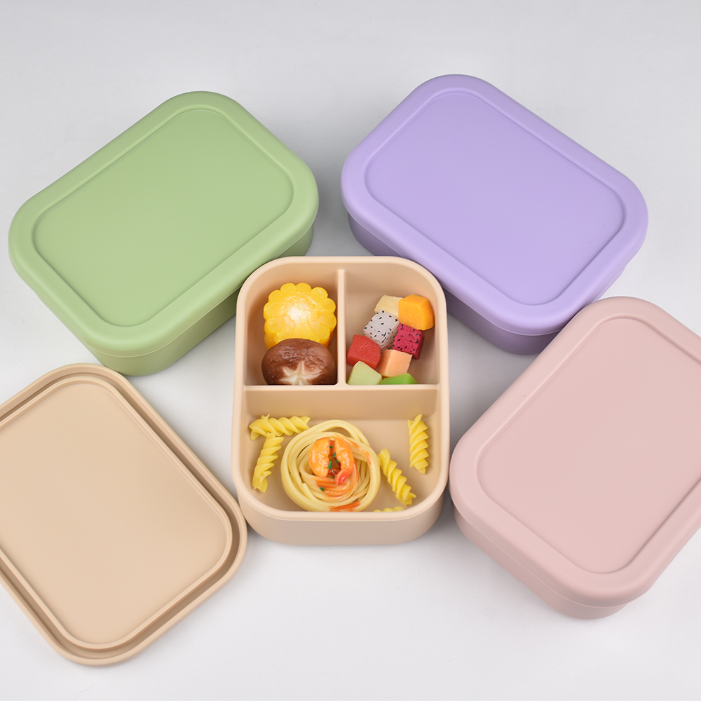 3-Compartment Food Grade Silic - Baby Food Options ulasan dan harga