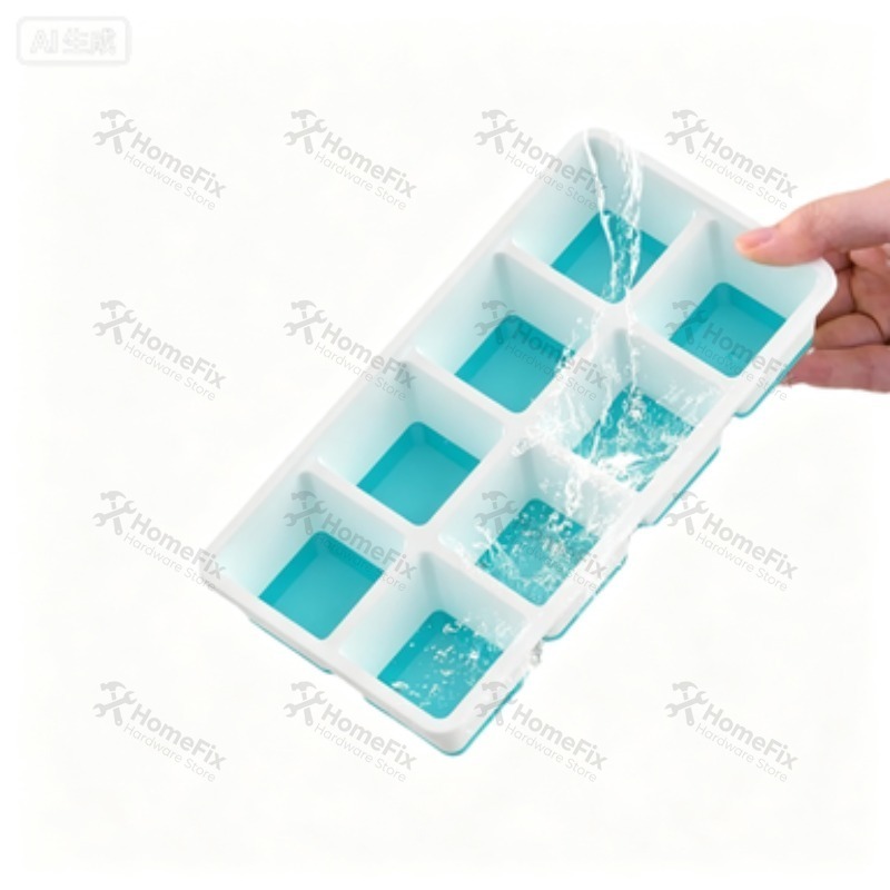 New 8‑Grid Ice Cube Mold, Soft - Baby Food Homemade ulasan dan harga