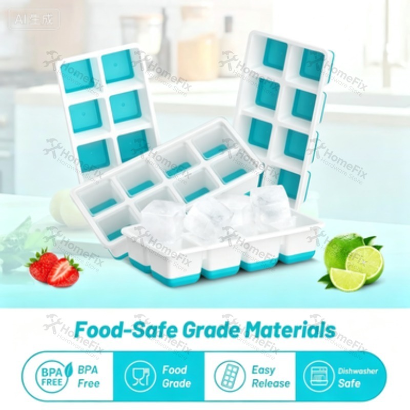 New 8‑Grid Ice Cube Mold, Soft - Baby Food Homemade ulasan dan harga