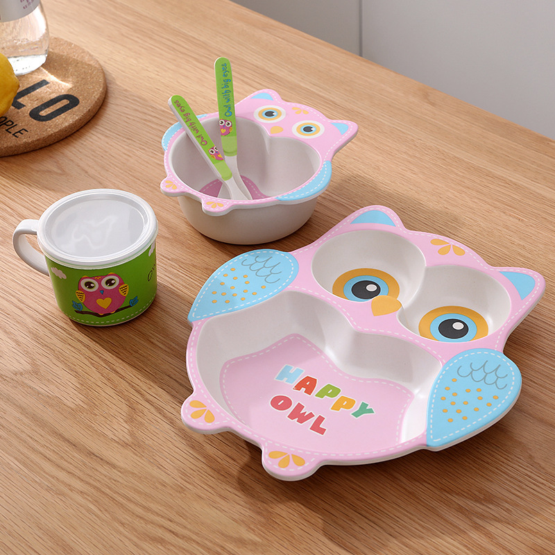 Natural Bamboo Fiber Tableware - Baby Food With Fiber ulasan dan harga