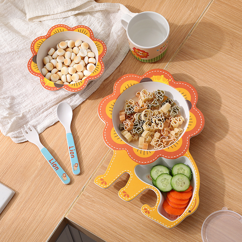 Natural Bamboo Fiber Tableware - Baby Food With Fiber ulasan dan harga