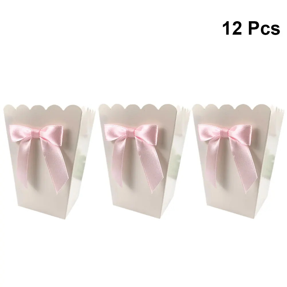 12pcs Pink Bow Popcorn Box Par - Baby Food Options ulasan dan harga