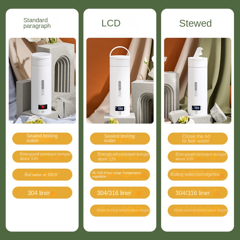 Travel Electric T Kettle Fast  - Baby Food Thermos ulasan dan harga