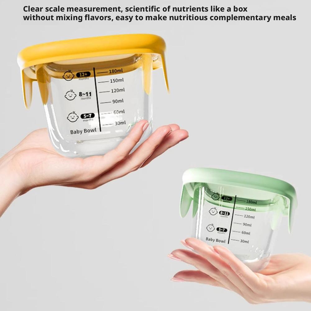 2PCS Glass Steaming Bowl Baby  - Baby Food Prep Containers ulasan dan harga