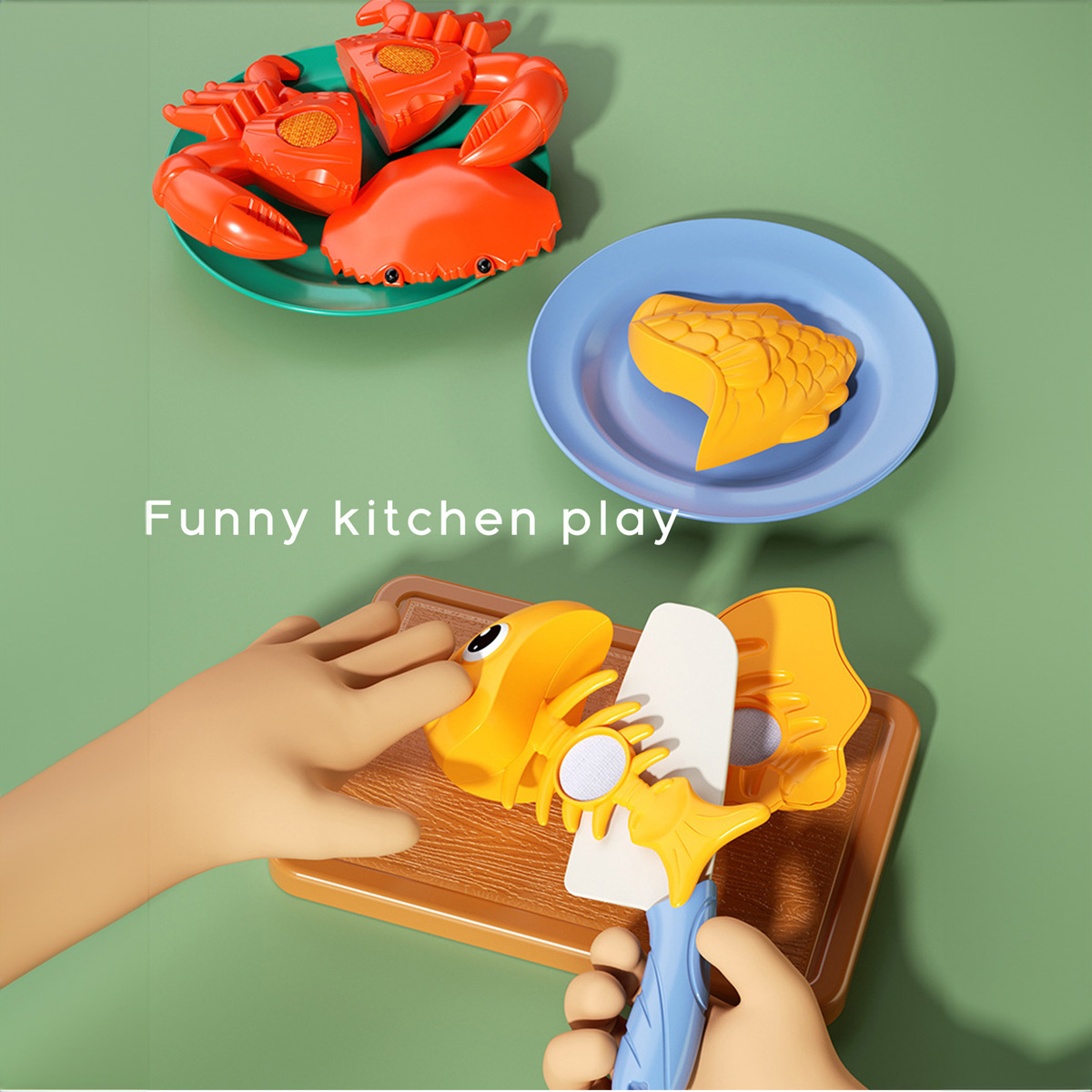 Cutting Play Food Toys Kitchen - Baby Food Delivery ulasan dan harga