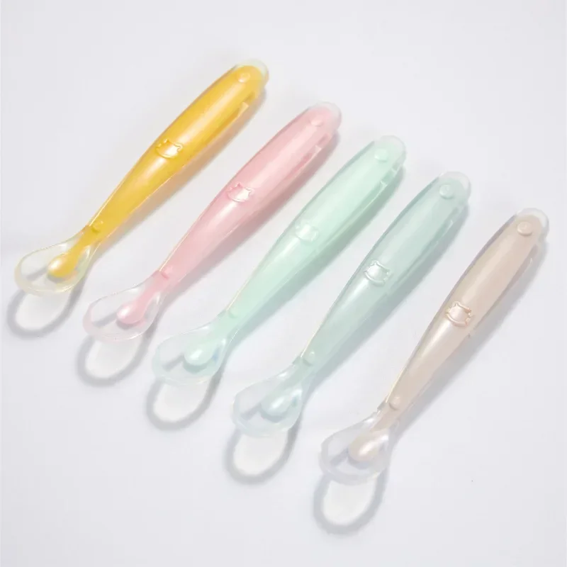 Soft Silicone Baby Spoon Toddl - Baby Food Bites ulasan dan harga